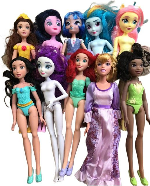 Disney Prinzessin Moana Belle Fee Meerjungfrau, Puppe Figur, Einzelfigur - Bild 1