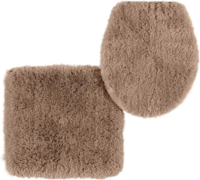 Badvgarnitur Heine Home in Beige aus 100% Polyacryl, rutschhemmend und für Fußbodenheizung geeignet - Bild 1