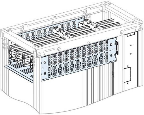 Schneider Electric PrismaSeT-P LVS04973 Schottung Form 2 horizontale Sammelschiene Linergy LGYE in Weiß B: 40,0 cm, T: 30,0 cm, H: 3,0 cm - Bild 1