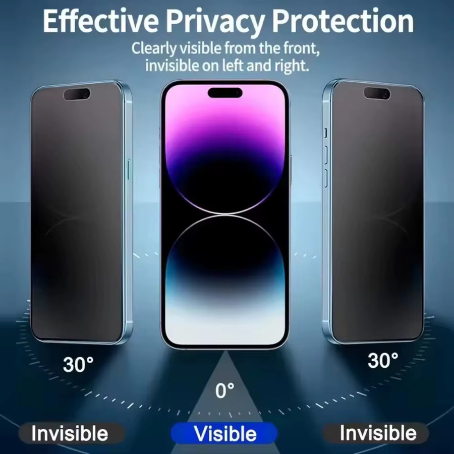 Anti-Spy Displayschutzfolie für Samsung Galaxy S26 Ultra, S26 Plus, S25 Ultra, S25 FE und S24, transparent, staubfrei und kompatibel mit Fingerabdruck-Erkennung - Bild 5