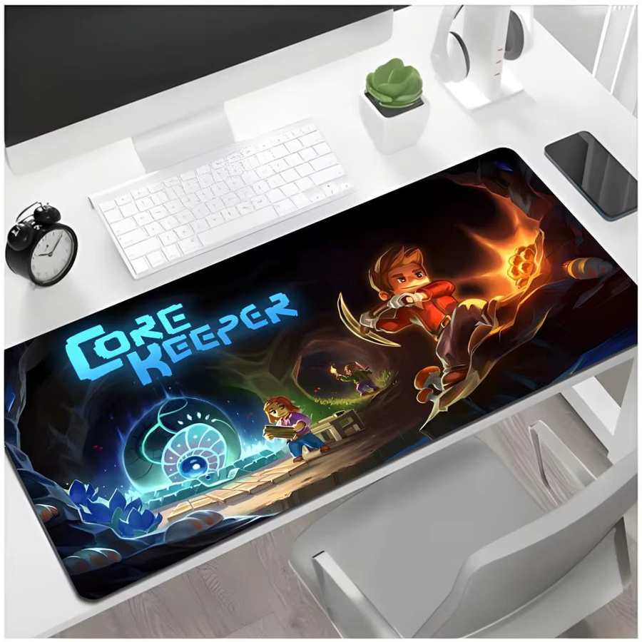 Game Pixel C-Core Keeper Mauspad, große Gaming-Schreibtischunterlage mit verstärktem Rand in Schwarz und Multicolour - Bild 2