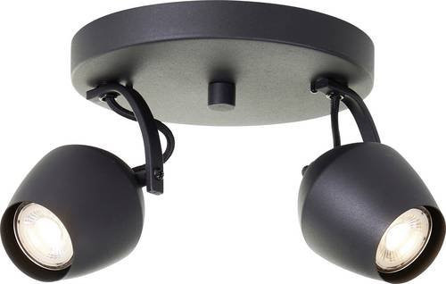 Brilliant Deckenleuchte G06724/86 in Schwarz, runde LED-Deckenlampe aus Metall mit GU10 Fassung und modernem Design - Bild 1