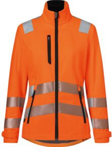 Kübler Softshell Jacke Damen REFLECTIQ PSA 2 in Warnorange Größe L - Bild 1