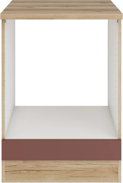 OPTIFIT Bari407 Küchen-Herdumbau aus Qualitätsspanplatte in Rostrot, Breite: 60 cm - Bild 1