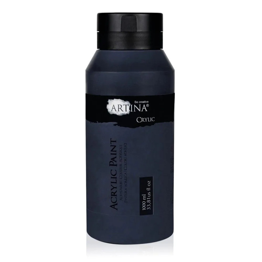 Artina Acrylfarbe Schwarz 1000 ml - Bild 2
