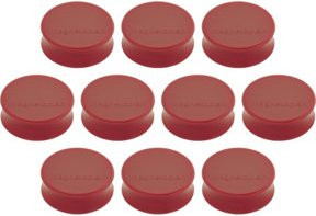 Magnetoplan Ergo-Magnete Large in Rot, 10 Stück - Bild 2