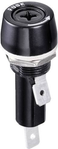 TRU Components TC-R3-53 Sicherungshalter für Feinsicherungen 6,3 x 32 mm, 15A, 250 V/AC, Schwarz - Bild 1