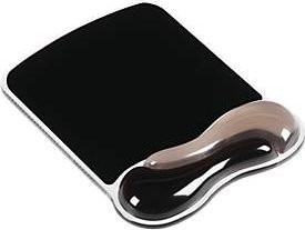 Kensington Duo Gel Mauspad mit Handgelenkpolster und Memoryfunktion, Schwarz-Grau, B: 18,2 cm, T: 24,0 cm, H: 2,5 cm - Bild 1
