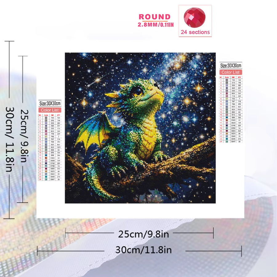 Momoart Dinosaurier Tier, Diamant-Mosaik, für Erwachsene - Bild 2