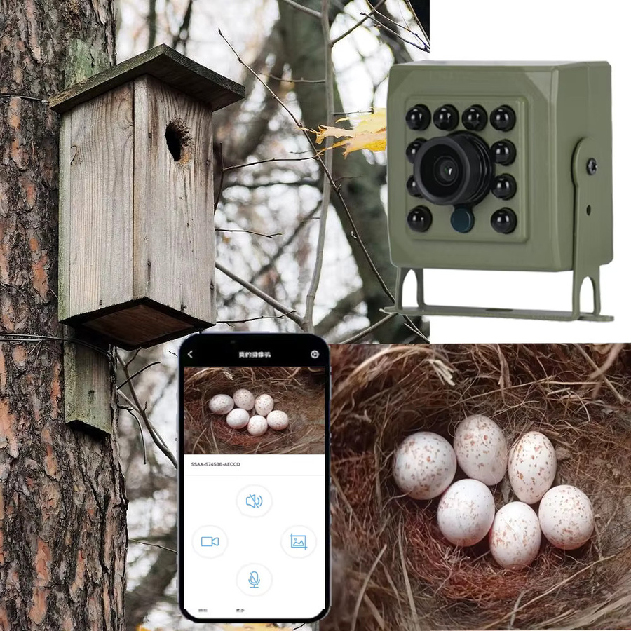 HQCAM Tuya Smart Mini WiFi IP Kamera mit 6MP 2K Auflösung, PoE, Nachtsicht und IRCUT, grün - Bild 2
