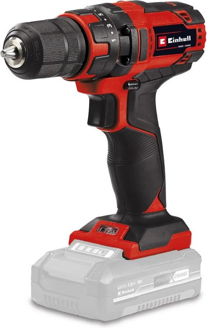 Einhell Power X-Change Akku-Bohrschrauber TC-CD 18/35 Li Solo, Schwarz-Rot, H x B x T: 18,5 x 19,5 x 6,3 cm - Bild 1