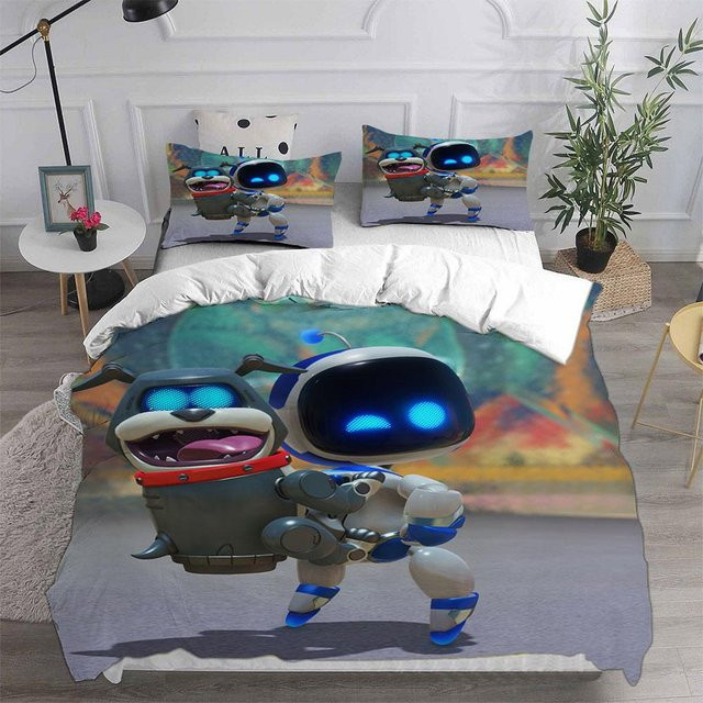 ASTRO BOT Bettwäscheset aus Mikrofaser, 3-teilig, Mehrfarbig, B/H: 228 x 228 cm - Bild 1