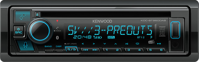 Kenwood KDC-BT960DAB 1-DIN Autoradio in Schwarz mit Bluetooth und USB-A - Bild 1