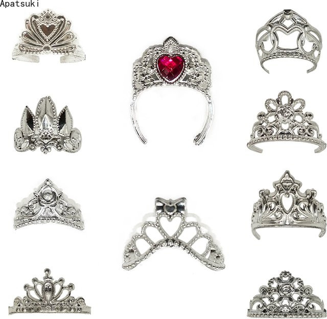 HWAPADOLL Crown Tiara Barbie Doll Accessories 10-teiliges Set - Bild 1