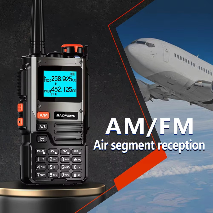 Baofeng UV-K61 Walkie-Talkie in Schwarz mit Ein-Klick-Frequenzkopie, Multiband-Empfang und FM-Radio - Bild 3