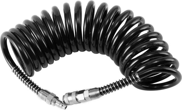 STAHLWERK Ds 05 ST Professioneller Spiral Druckluftschlauch, Schwarz, Länge: 5 m - Bild 1