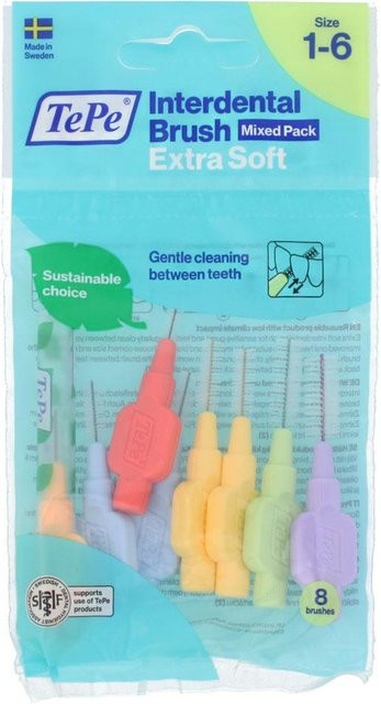 TePe Interdentalbürsten Extra Weich, 8 Stück - Bild 1