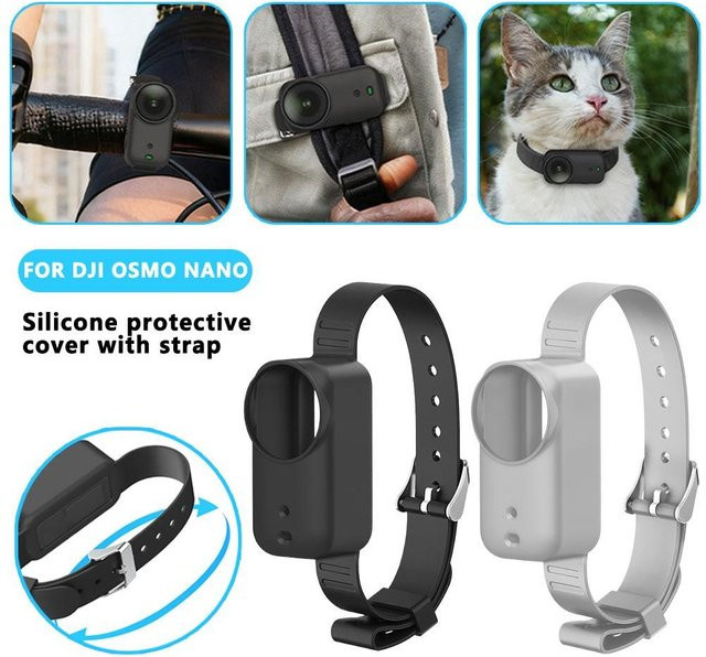 DJI Osmo Nano Multifunktionale Silikon Schutzhülle und Erweiterungs-Armband in Schwarz - Bild 1