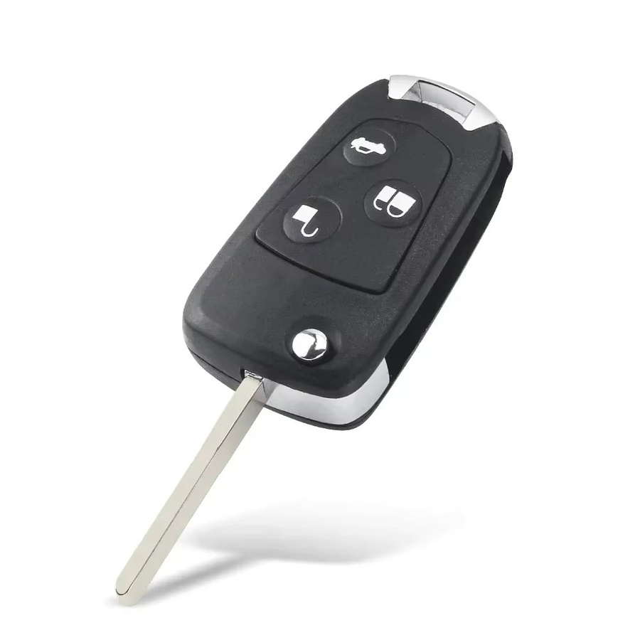 KEYYOU Flip-Fernbedienung Schlüssel Gehäuse mit 3 Tasten für Ford Focus Mondeo Fiesta C-MAX Fusion Transit KA in Schwarz - Bild 2