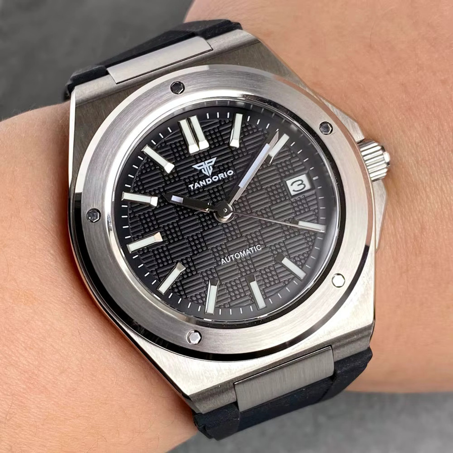 Tandorio Automatikuhr, Edelstahl, Saphirglas, 40 mm, Herren - Bild 2