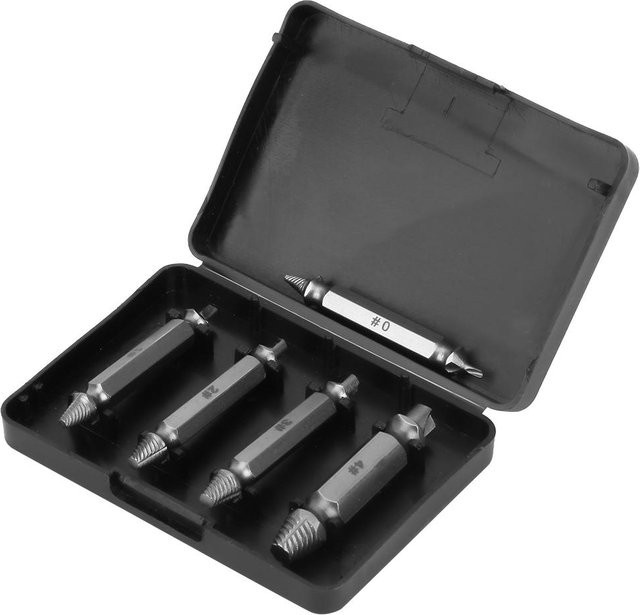 5 Stück Fishine HSS Schraubenauszieher Set Speed Out Doppelkopf Bohrer für abgebrochene Bolzen in Silber - Bild 1