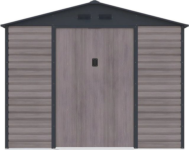 Schrebergartenhaus Adelmo von Vente-unique in Anthrazitgrau und Naturfarben Dunkel mit einer Höhe von 267 cm - Bild 1