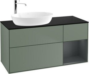 V&B Waschtischunterschrank Finion mit Wandbeleuchtung, Breite: 120 cm, Tiefe: 50,1 cm, Höhe: 50,1 cm, lackiert - Bild 1