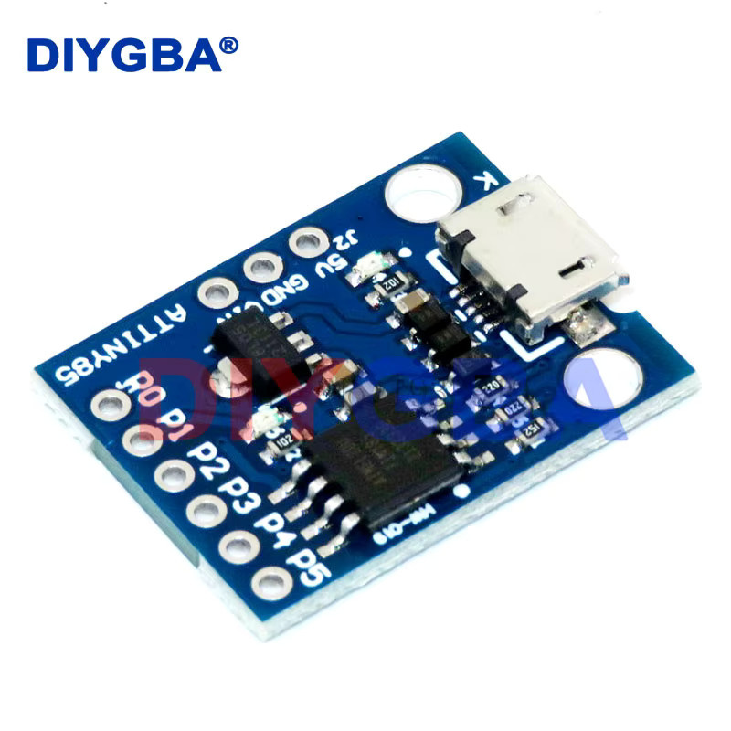 Attiny85 Digispark Micro USB Entwicklungsboard Modul für Arduino in Blau - Bild 2