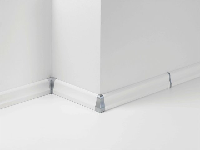 Parador Aussenecke Typ 2 für Sockelleiste SL 4 in Alu-Optik, Farbe Silver - Bild 1