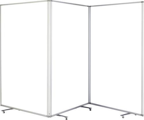 Magnetoplan Mobiler Raumteiler Transparent aus Polycarbonat und Aluminium Höhe: 180 cm, Breite: 361 cm - Bild 1