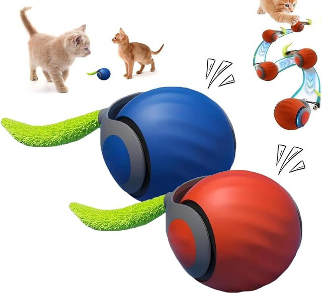 Speedy Schwanz 2.0 Katzenspielzeug, interaktiver Katzenball, mit Schwanz - Bild 1