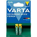 Varta Recharge Accu Power AAA Akku NiMH 800 mAh 1,2 V, 2 Stück, Multicolor - Bild 3