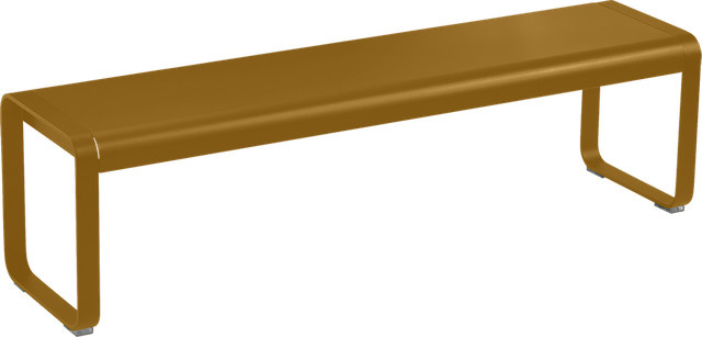 Fermob Bellevie Bank aus pulverbeschichtetem Aluminium in Bronze für Garten, Terrasse und Balkon - Bild 1