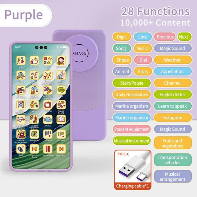 Fashnics Handy Lernspielzeug, violett, ab 3 Jahre - Bild 1