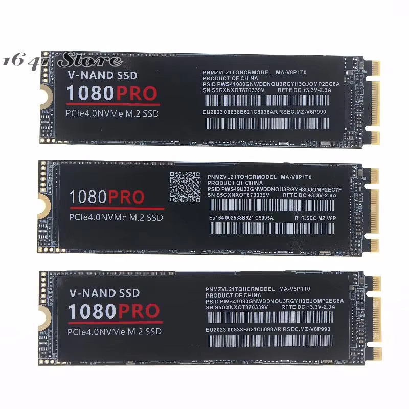 1080Pro 990Pro M2 NVMe SSD PCIe Gen4 mit optimiertem Kühlkörper, Schwarz - Bild 2