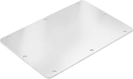 Weidmüller KTB GP 40XX20V CD S4 PE Flanschplatte aus rostfreiem Stahl in Silber, B: 16,7 cm, L: 35,0 cm - Bild 1