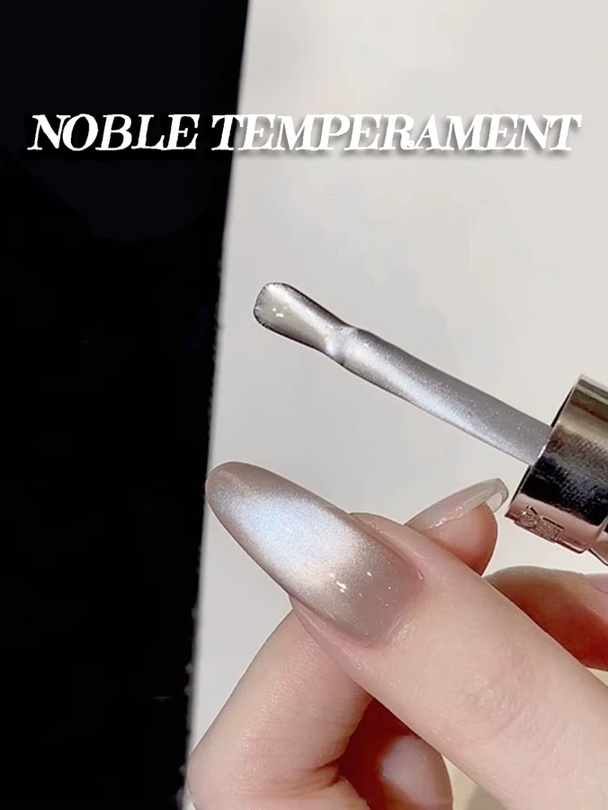 MIANEL Magnetisches Katzenauge-Nagelgel, Porzellanweiß, 10 ml - Bild 4