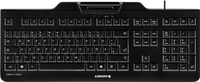 Cherry KC 1000 SC USB AZERTY Französisch Mechanische Tastatur Schwarz (JK-A0100FR-2) - Bild 1