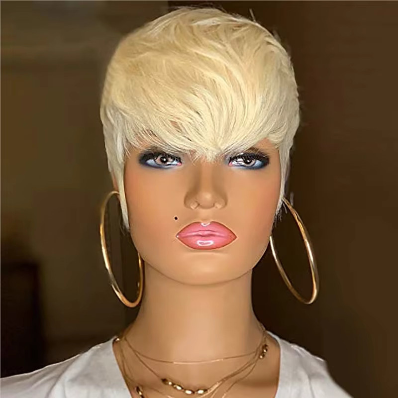 Haar Freude Damen Perücke, synthetisch, kurze blonde Pixie Haarschnitt - Bild 2