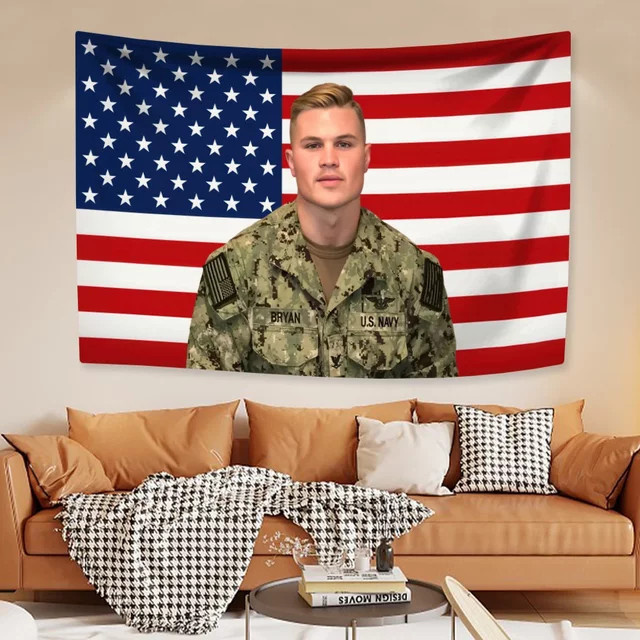 Zack American Singer Wandteppich Bryan, Mehrfarbiger Wandbehang als Textil-Dekoration - Bild 1