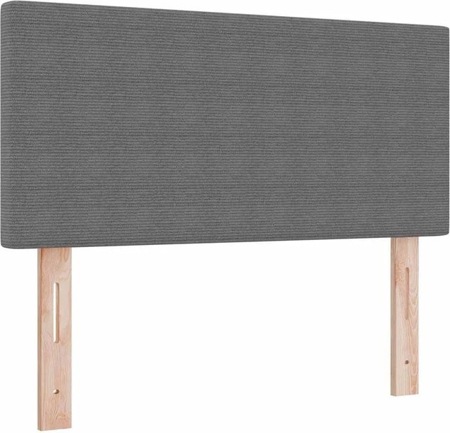 vidaXL LED Kopfteil mit integrierten LED-Streifenleuchten in Hellgrau, Breite: 100 cm - Bild 1