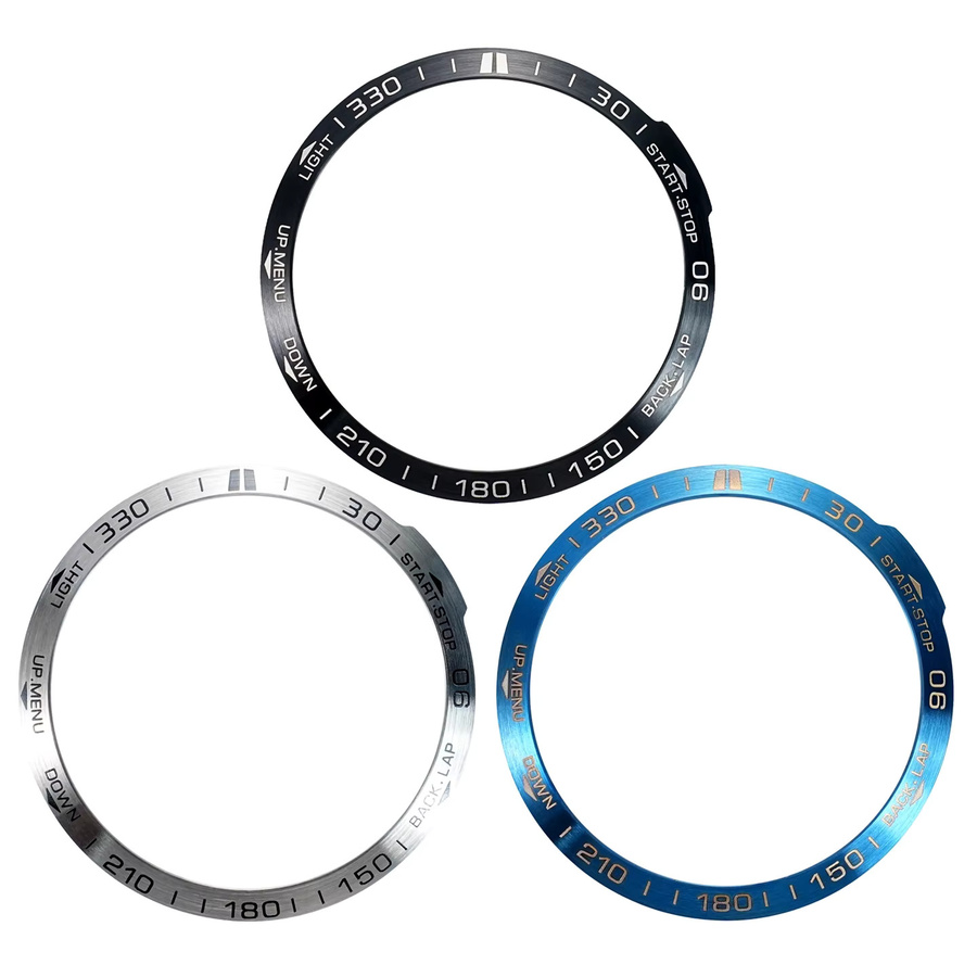 JINBATOU Lünettenring Edelstahl, Silber, Unisex - Bild 5