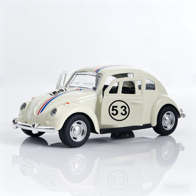 Linyi toy car Herbie Nr. 53 Käfer, Diecast Auto, Maßstab 1:36, Pull-Back, mit zu öffnenden Türen, ab 14 Jahren - Bild 1