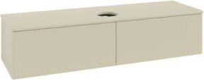 V&B Waschtischunterschrank Antao mit Beleuchtung, Farbe: Silbergrau lackiert, B/T: 160 x 50 cm - Bild 1