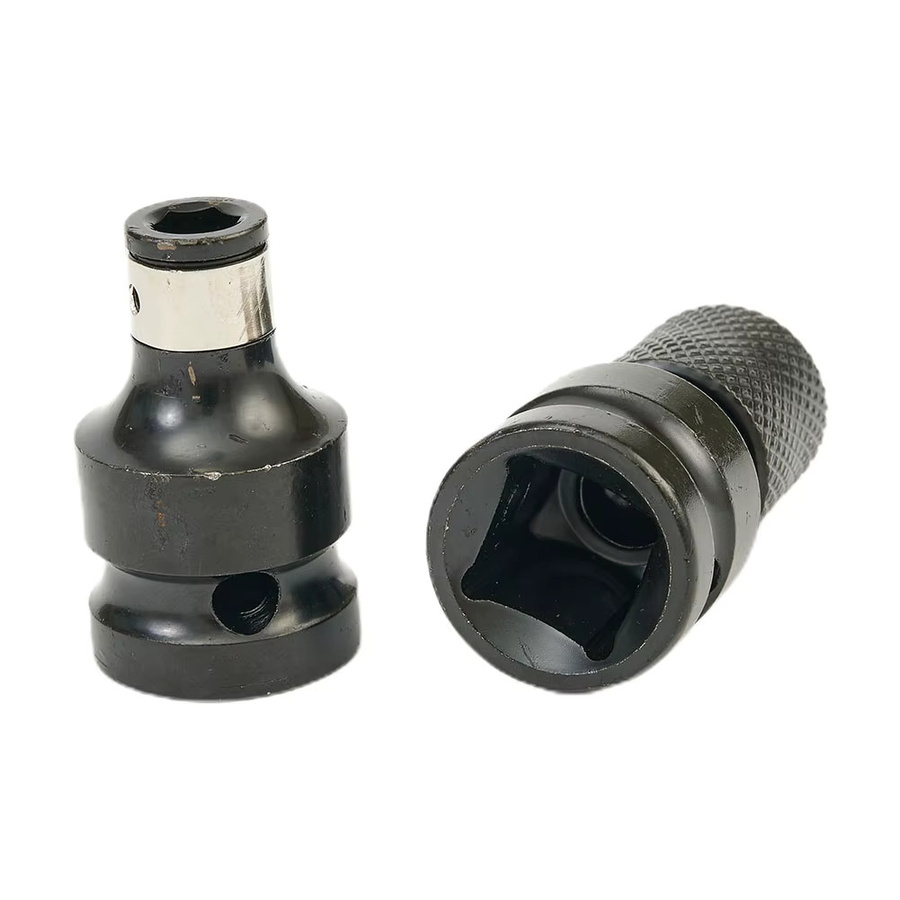 Vibratite 2-teiliges Adapter-Set von 1/2 Zoll Vierkantantrieb auf 1/4 Zoll Sechskantschaft in Schwarz - Bild 3