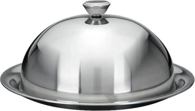 Excellent Houseware Schale mit Deckel in Silber, Durchmesser: 24 cm - Bild 1