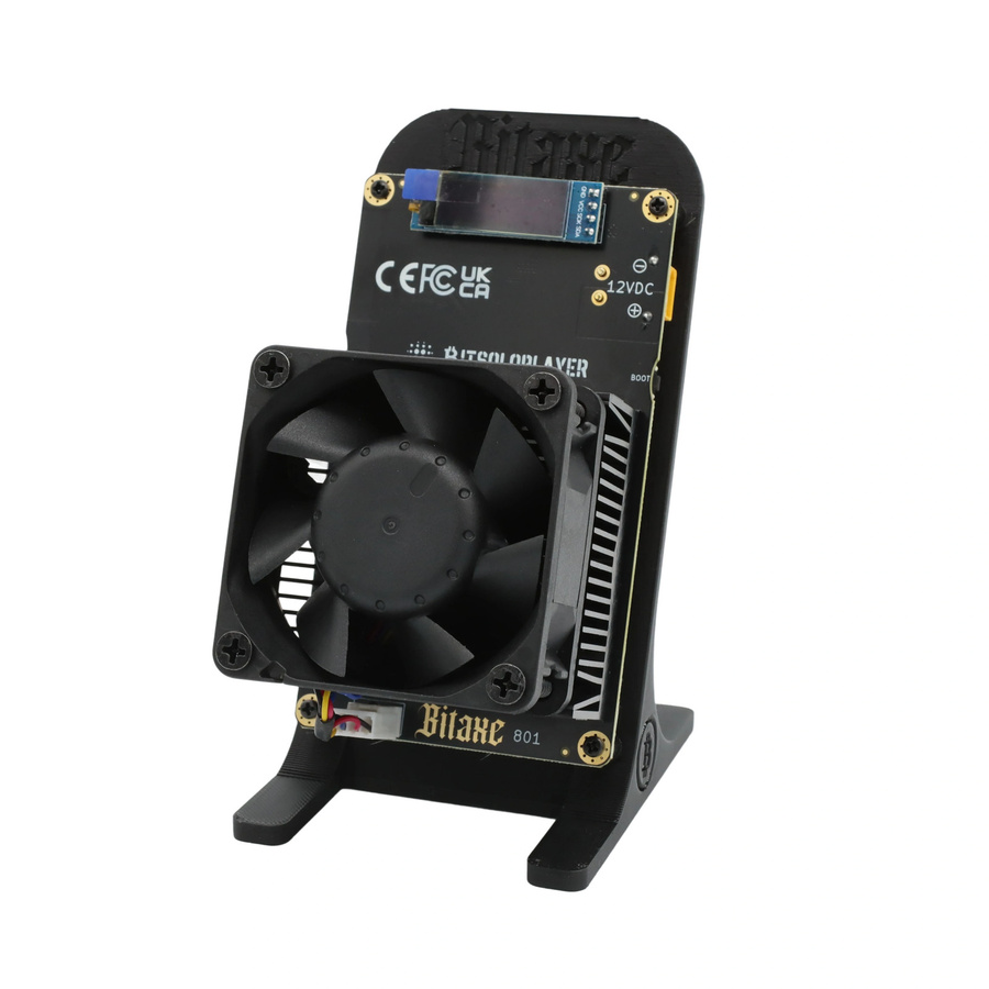Bitsoloplayer Bitaxe GT 801 Gamma Turbo Dual BM1370 Open Source Bitcoin-Miner Schwarz 2,4TH/s 40W mit XT30-Netzteil - Bild 2