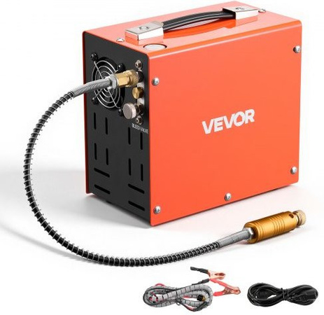 VEVOR PCP Luftkompressor 4500PSI mit externem Konverter, 350W, DC12V/AC230V, Orange