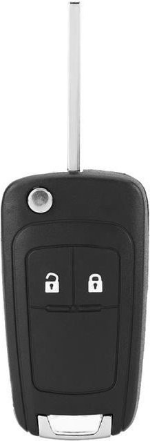 Schlüsselhülle für Vauxhall Opel Astra Insignia, biegsame Fernsteuerung für 2 Autotasten, Schwarz - Bild 1