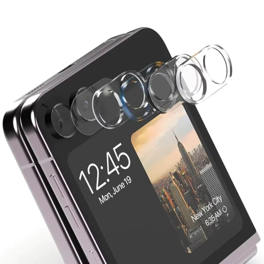 Samsung Galaxy Z Flip 7 6 5 4 Kameraschutz aus gehärtetem Glas transparent - Bild 2